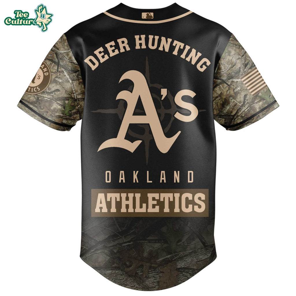 Athletics Deer Hunting Limited Edition Baseball Jersey