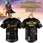 Atlanta Braves Grogu & Mandalorian Special Edition Baseball Jersey