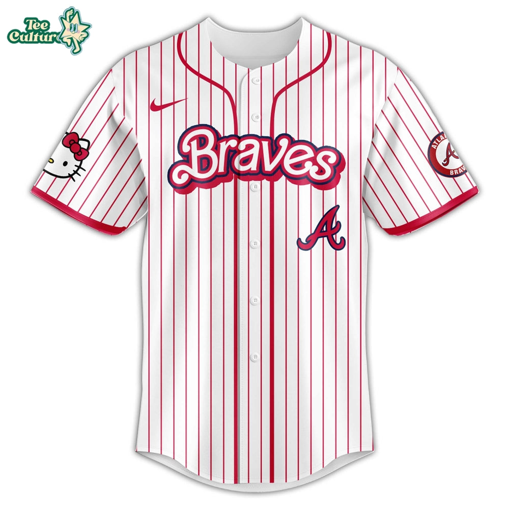 Atlanta Braves MLB Hello Kitty Night 2026 Special Jersey