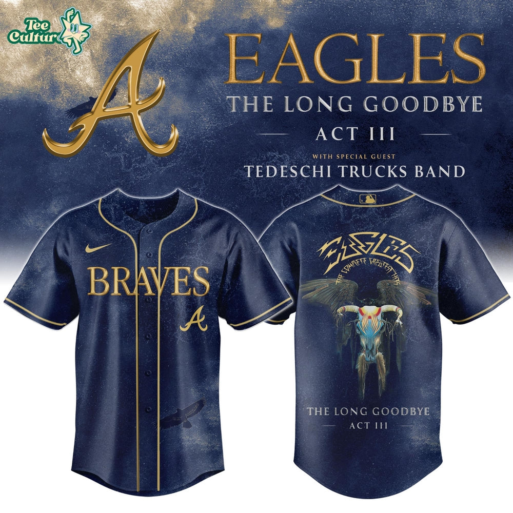 Atlanta Braves x The Long Goodbye Final Tour Special Edition Baseball Jersey