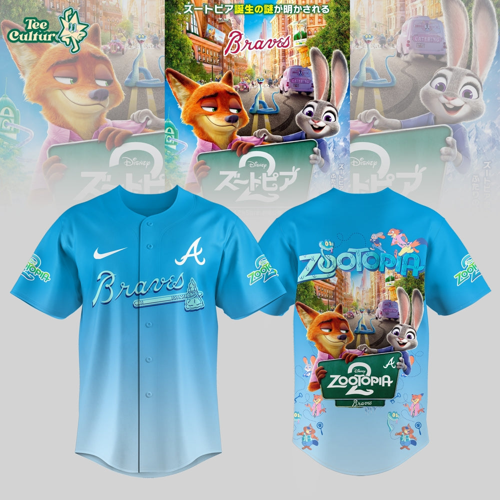 Atlanta Braves x Zootopia 2 Limited Edition Baseball Jersey