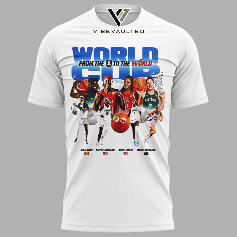 Atlanta Dream World Cup Form The A To The World Tee Shirt