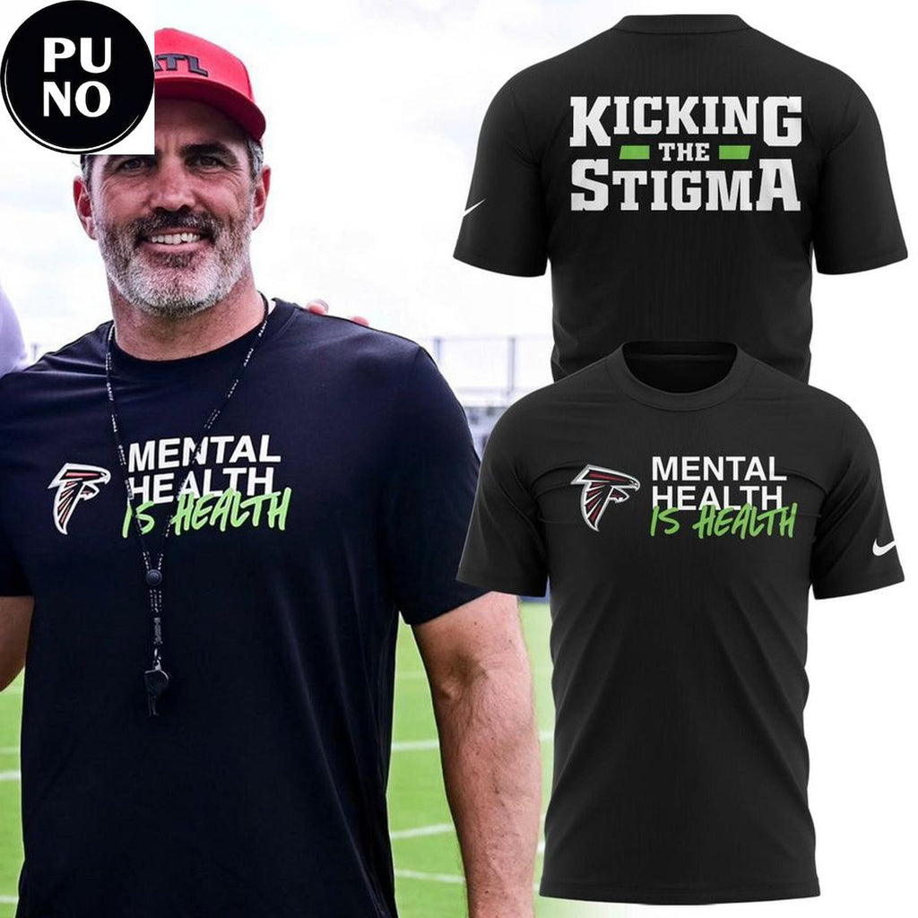Atlanta Falcons 2026 Kicking The Stigma Mental Health is Health Hoodie T-Shirt