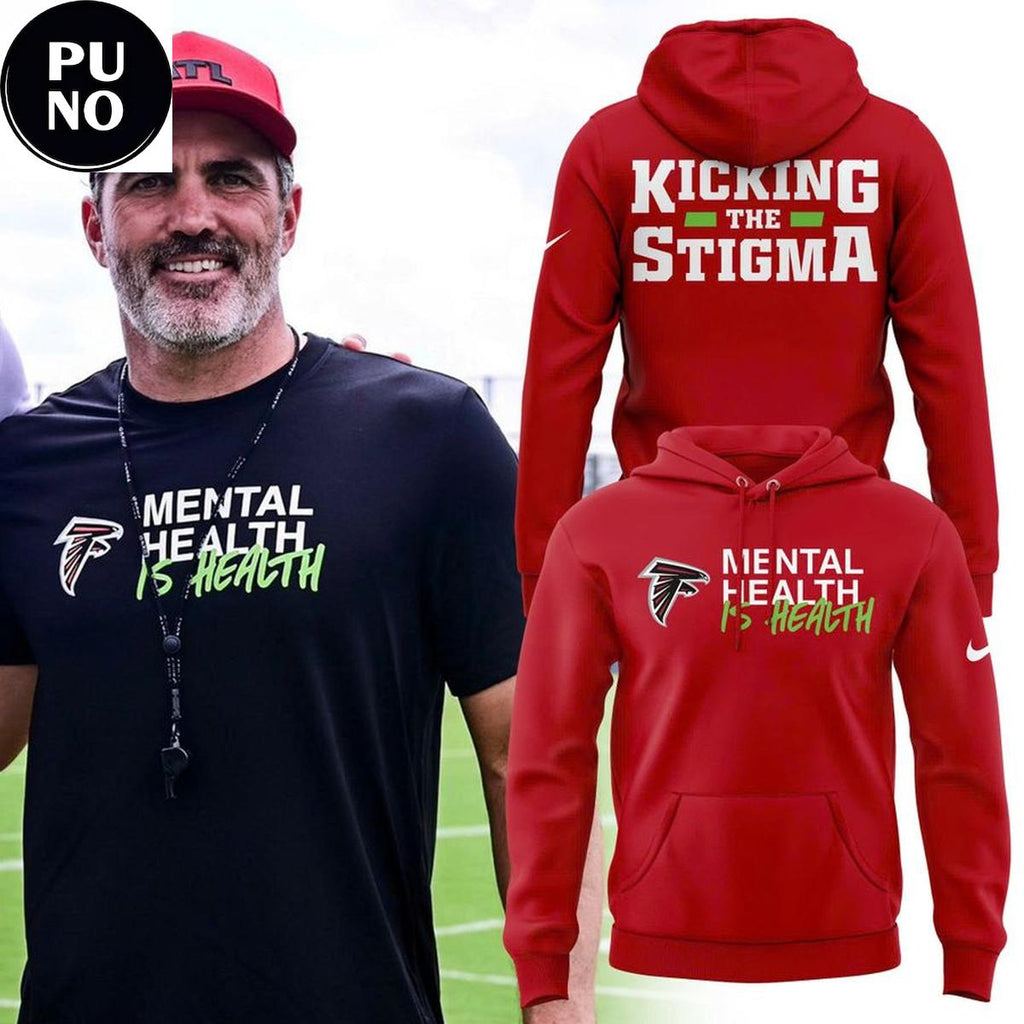 Atlanta Falcons 2026 Kicking The Stigma Mental Health is Health Hoodie T-Shirt
