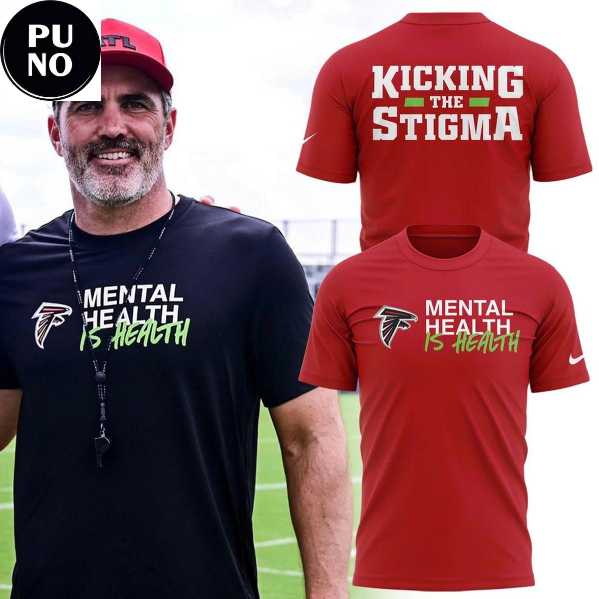 Atlanta Falcons 2026 Kicking The Stigma Mental Health is Health Hoodie T-Shirt