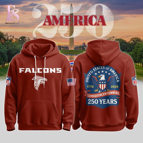 Atlanta Falcons America 250 Semiquincentennial Red Hoodie