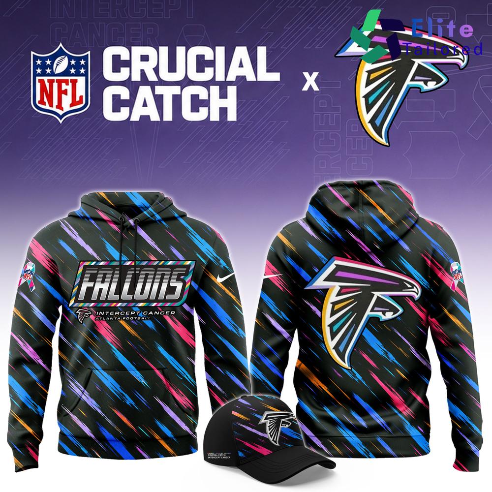 Atlanta Falcons Crucial Catch Intercept Cancer 2026 Hoodie