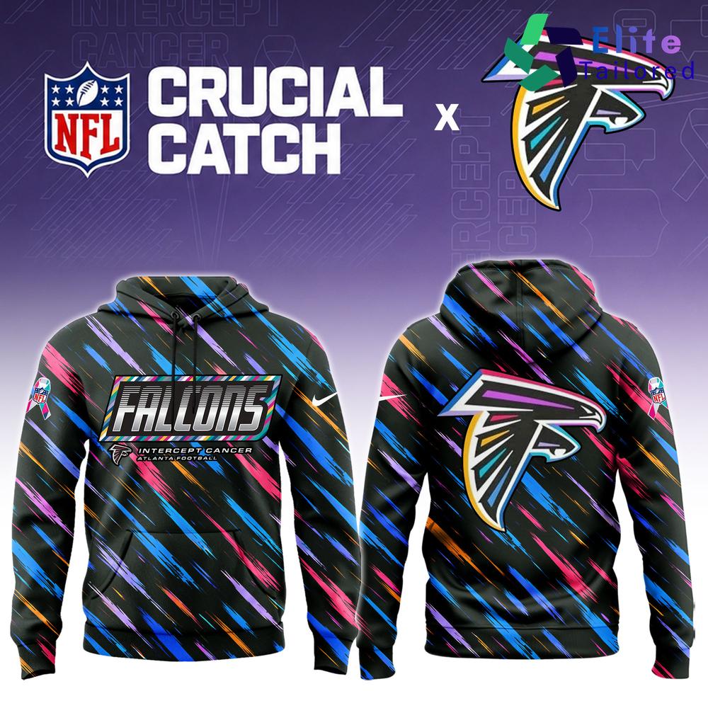 Atlanta Falcons Crucial Catch Intercept Cancer 2026 Hoodie