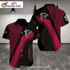 Atlanta Falcons Diagonal Stripe Modern Graphic Button-Up Shirt