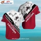 Atlanta Falcons Diagonal Stripe Two-Tone Button-Up Shirt