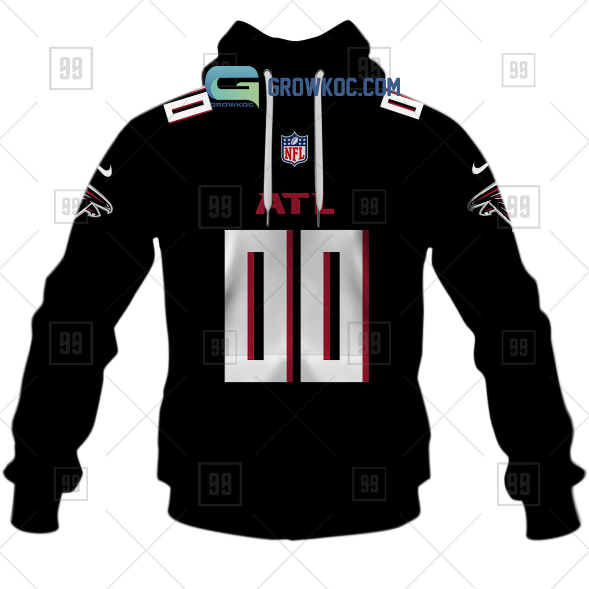 Atlanta Falcons NFL Personalized Home Jersey Hoodie T Shirt