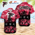 Atlanta Falcons Palm Tree Sunset Hawaiian Shirt