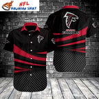 Atlanta Falcons Sleek Stripes Customizable Men’s NFL Hawaiian Shirt