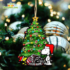 Atlanta Falcons Snoopy Peanuts Custom Christmas Ornament Xmas Tree Decorations