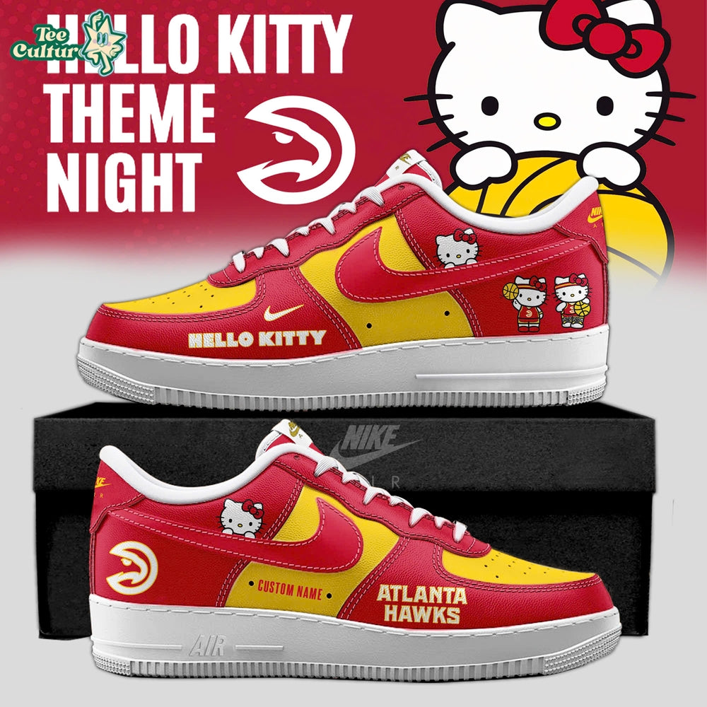 Atlanta Hawks x Hello Kitty Night 2026 Special Edition AF1 Sneakers