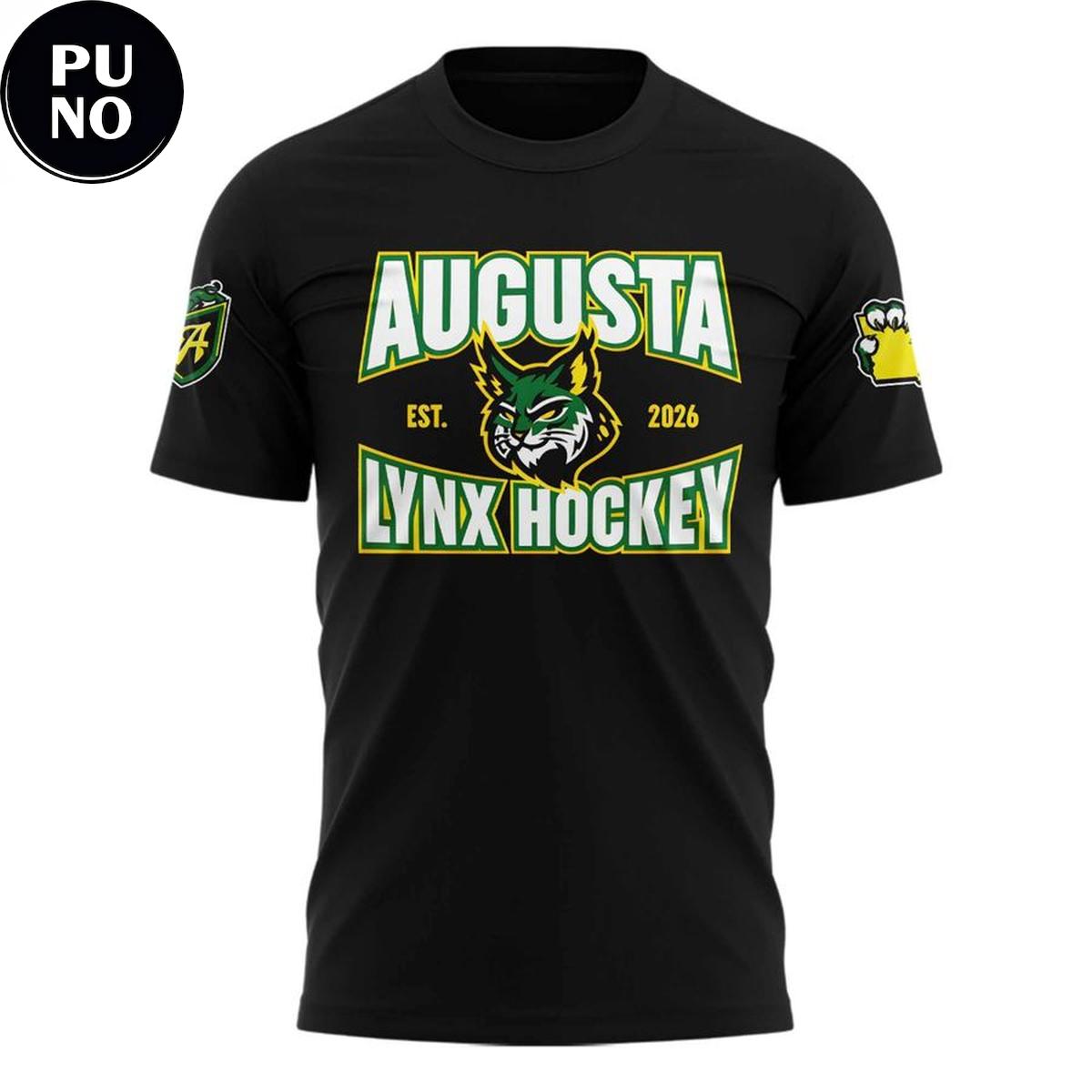 Augusta Lynx Hockey EST 2026 Brand New Logo Hoodie T-Shirt