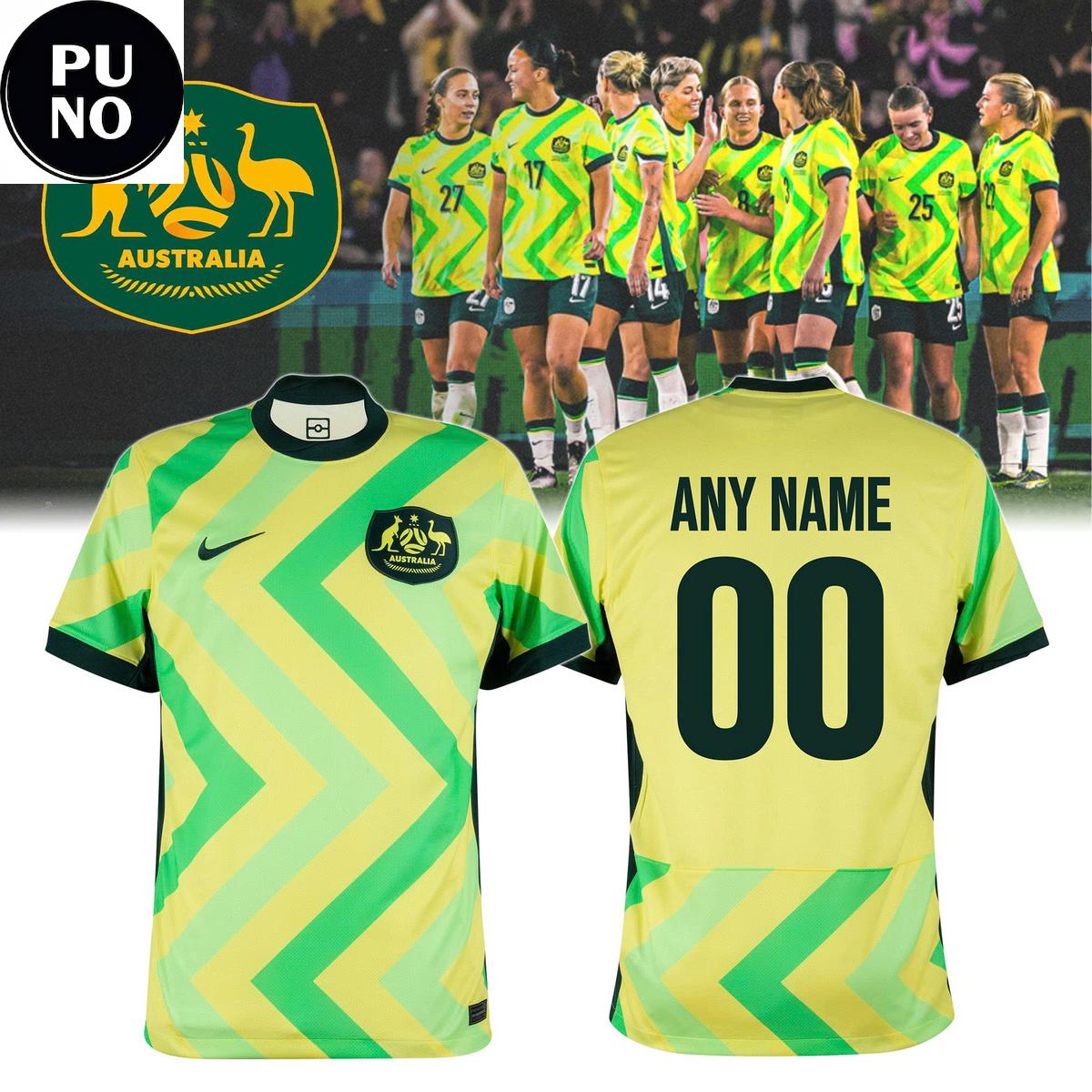 Australia Matildas 2025_26 Home Player Personalized T-Shirt