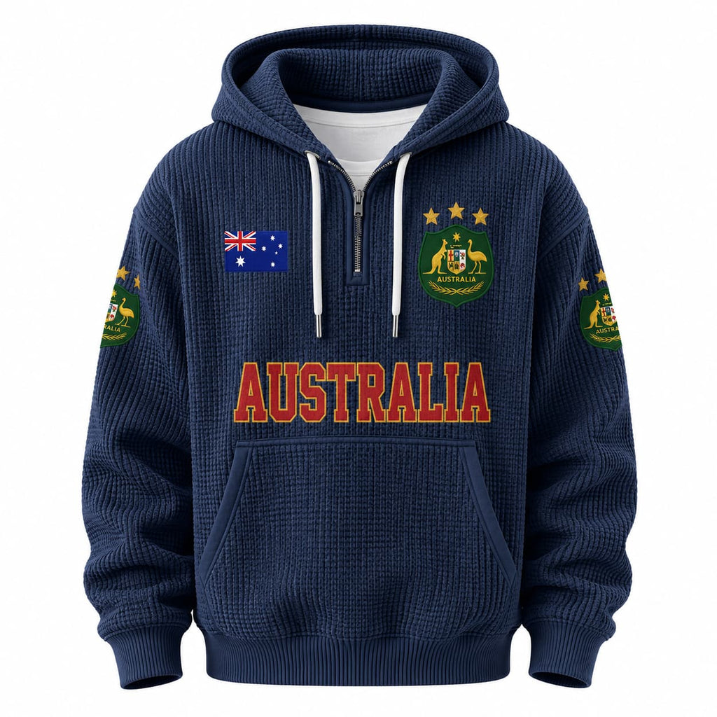 Australia World Cup 2026 Waffle Quarter Zip Hoodie