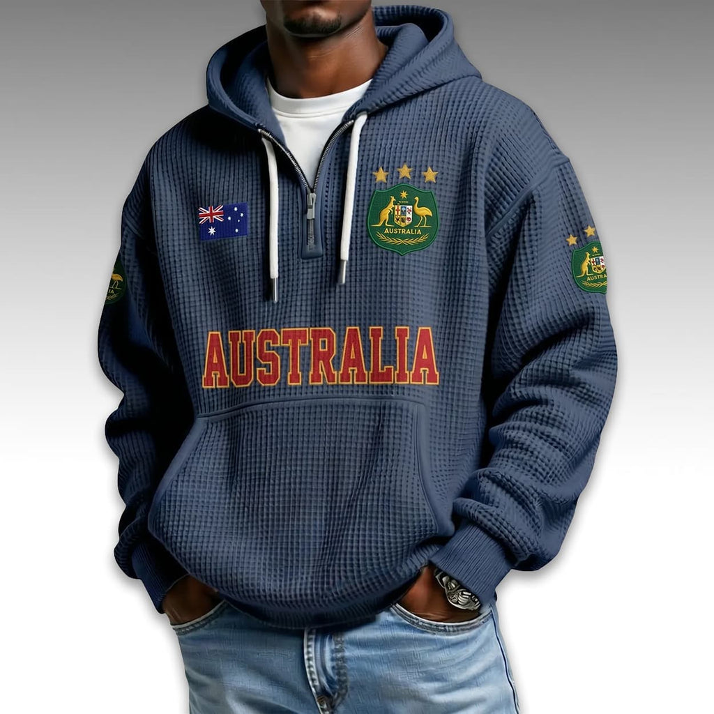 Australia World Cup 2026 Waffle Quarter Zip Hoodie