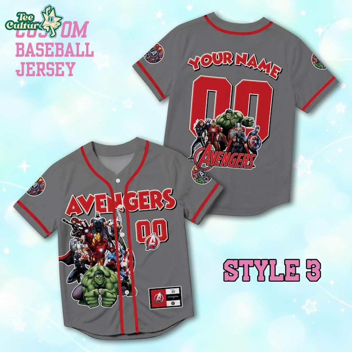 Avengers Encore Avengers Baseball Jersey