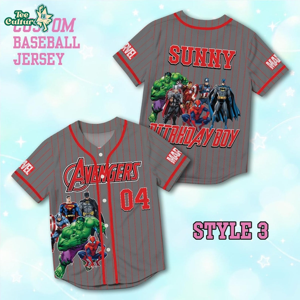 Avengers Encore Avengers Baseball Jersey