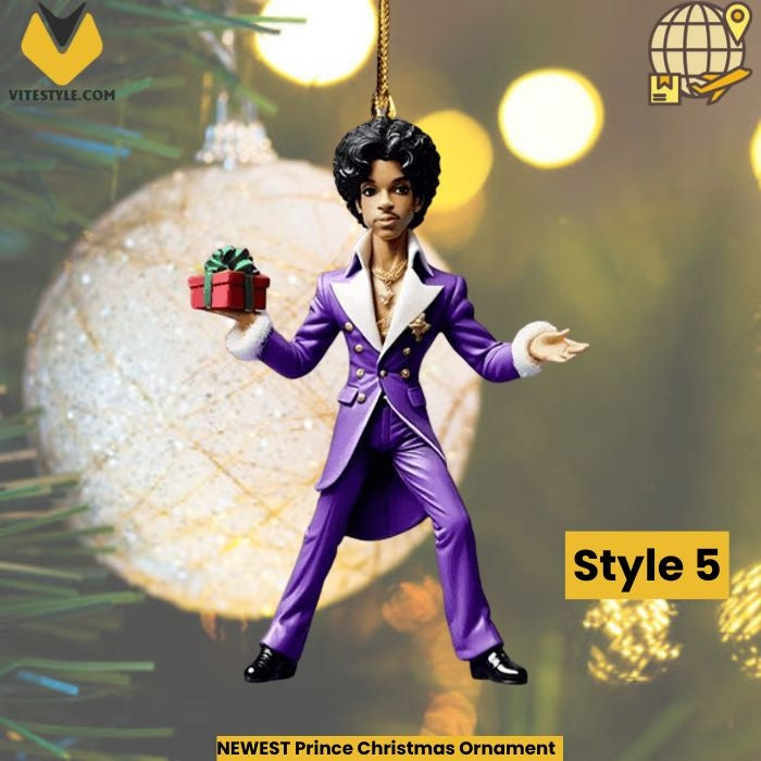 NEWEST Prince Christmas Ornament