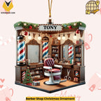 Barber Shop Christmas Ornament