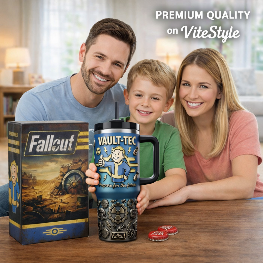 BEST Fallout Vault Tech 40oz Tumbler With Handle