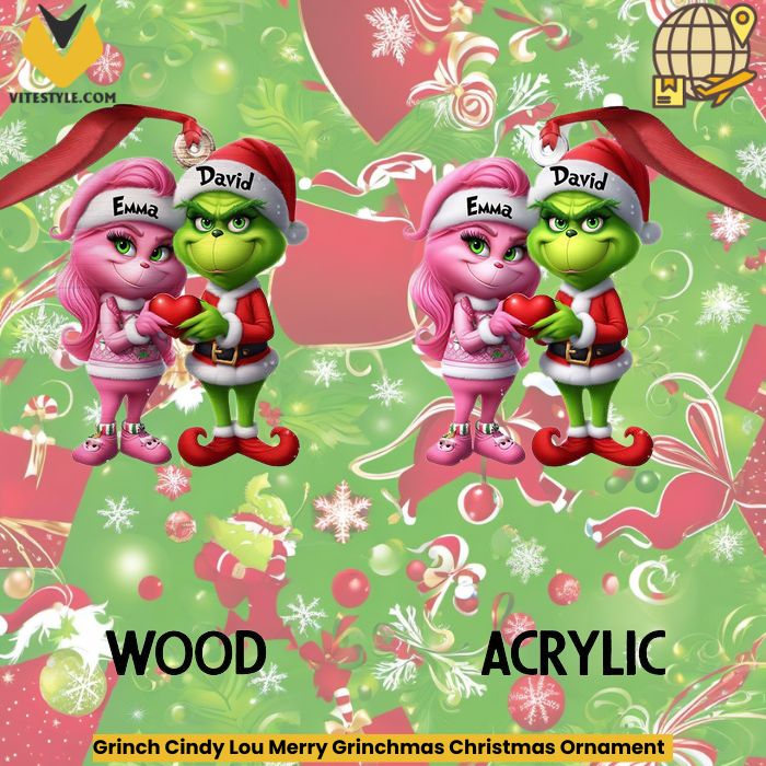 Grinch Cindy Lou Merry Grinchmas Christmas Ornament Hot Items