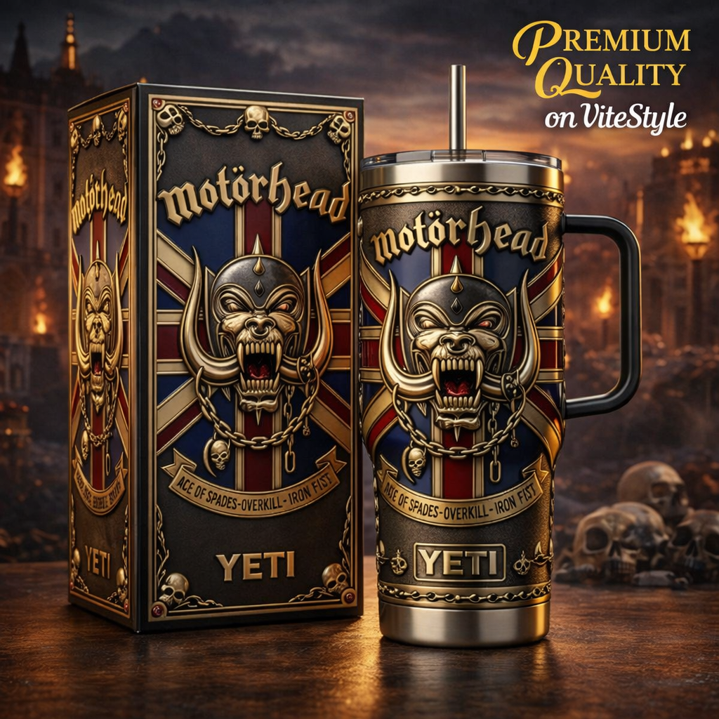 BEST Motorhead Ace Of Spades Tumbler with Handle