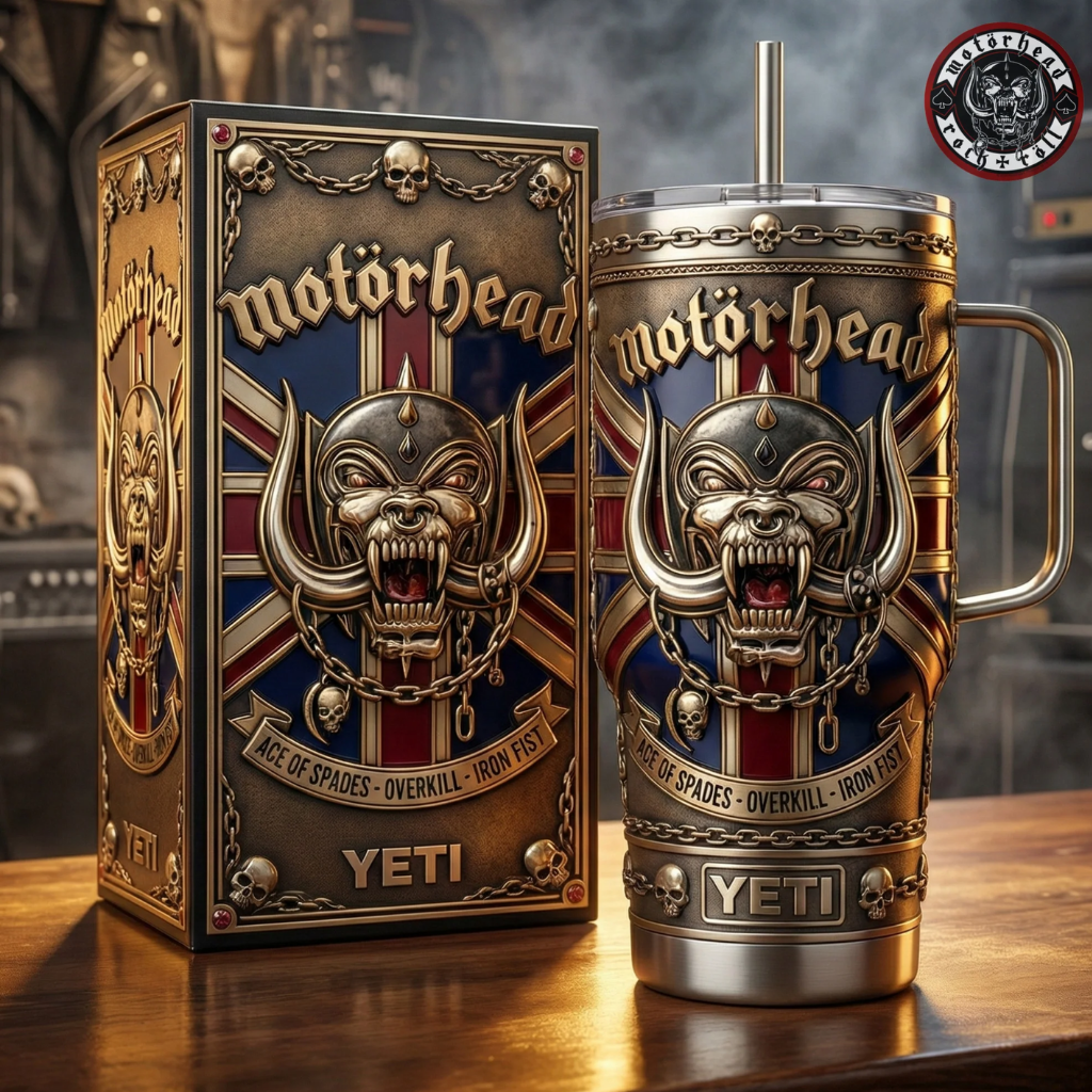 BEST Motorhead Ace Of Spades Tumbler with Handle