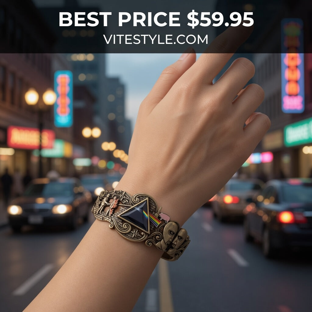 BEST Pink Floyd Tribute Cuff Bracelet