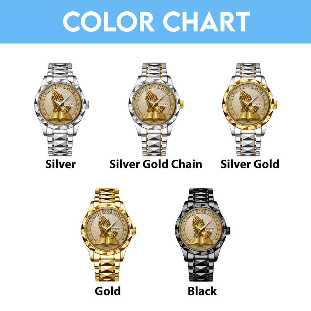 Bible Alloy Luxury Quartz Watch - TMTHU 300