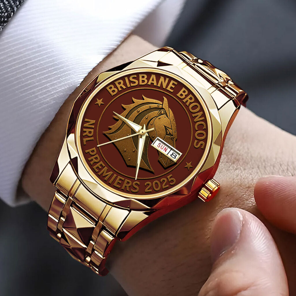 Brisbane Broncos Alloy Luxury Quartz Watch - TMTHU1664