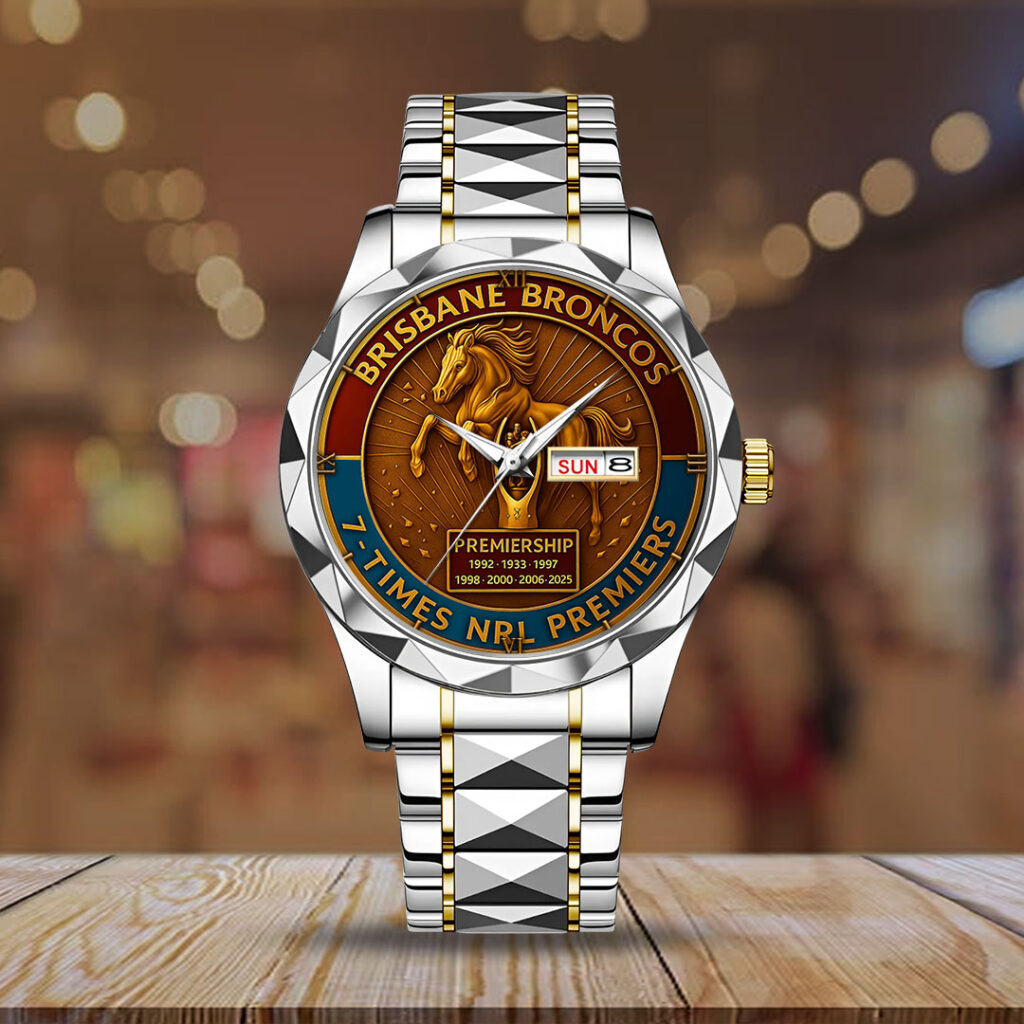 Brisbane Broncos Alloy Luxury Quartz Watch - TMTHU1751