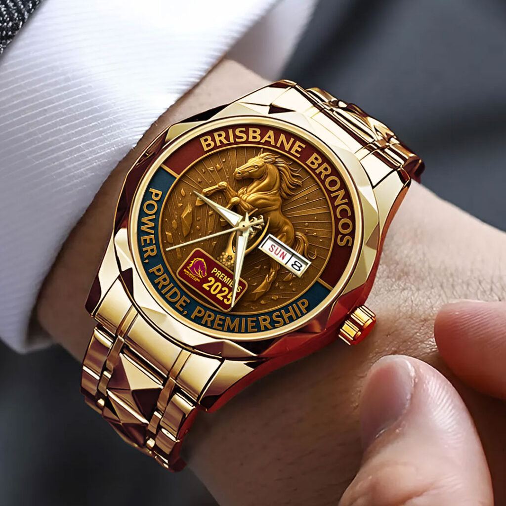 Brisbane Broncos Alloy Luxury Quartz Watch - TMTHU1301