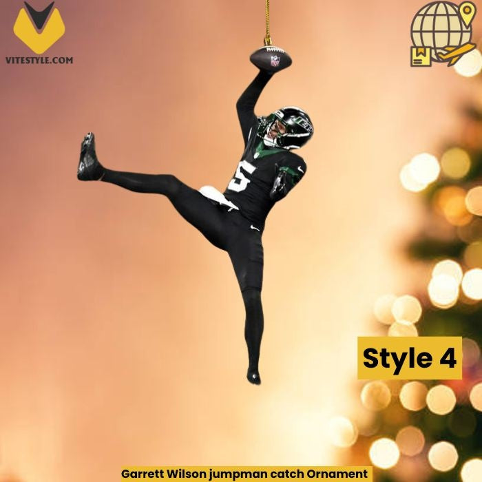 Garrett Wilson jumpman catch Ornament
