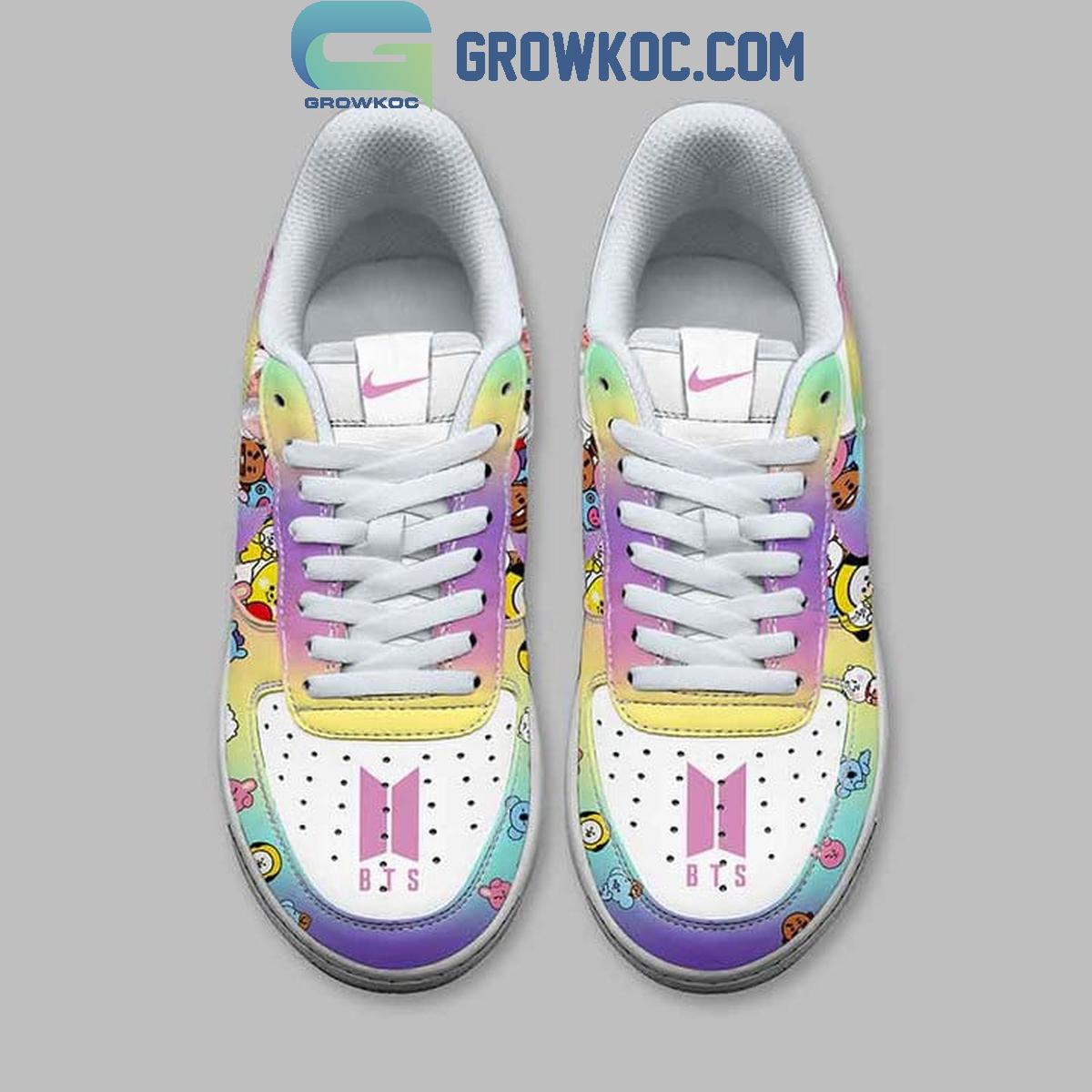BTS Butter Love Sticker Air Force 1 Shoes