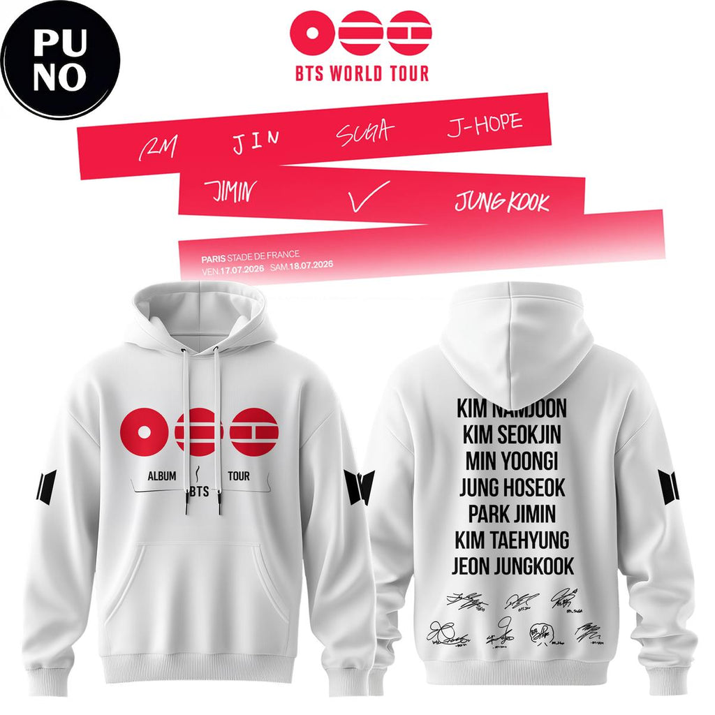 BTS Comeback & World Tour 2026 All 7 Members Hoodie