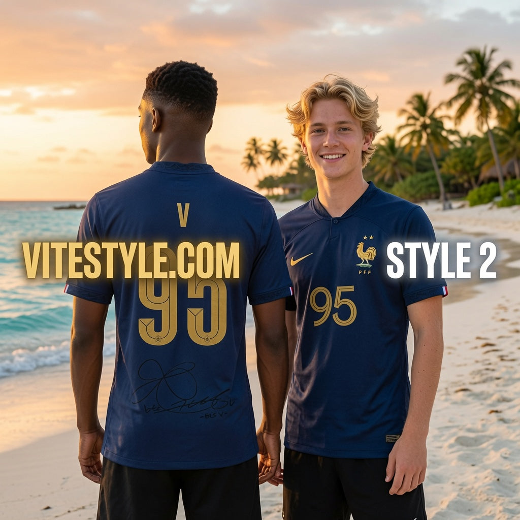 BTS V France Football Team Jersey