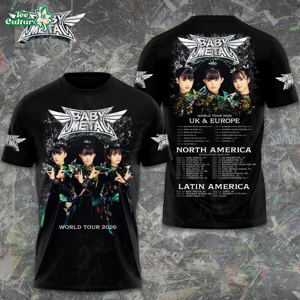 Babymetal World Tour 2026 3D Apparel