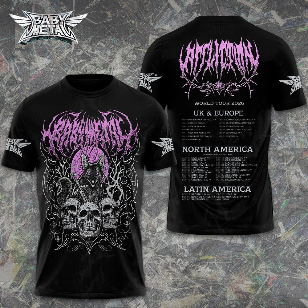 Babymetal World Tour 2026 3D Apparel – GNE8441