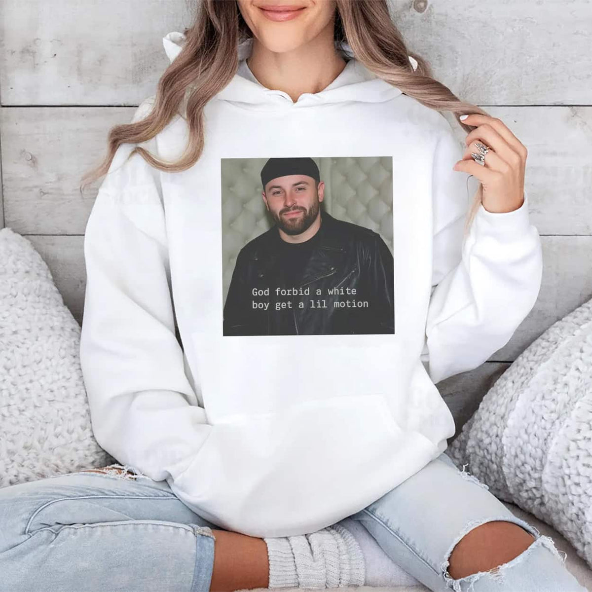 Baker Mayfield God Forbid A White Boy Get A Lil Motion Shirt