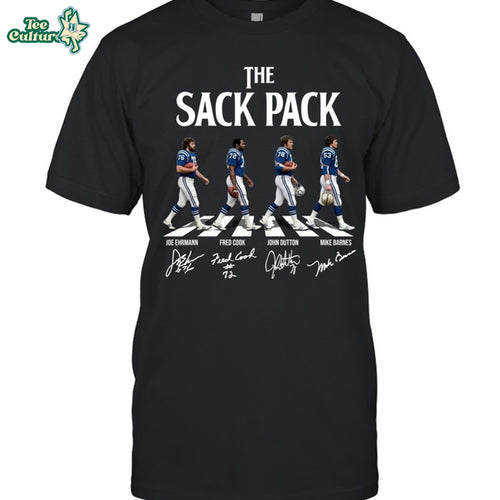 Baltimore Colts Sack Pack Beatles Abbey Road Graphic T-Shirt