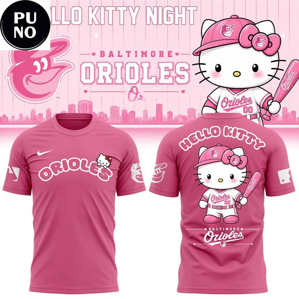 Baltimore Orioles 2026 Hello Kitty Night For Fans Shirt