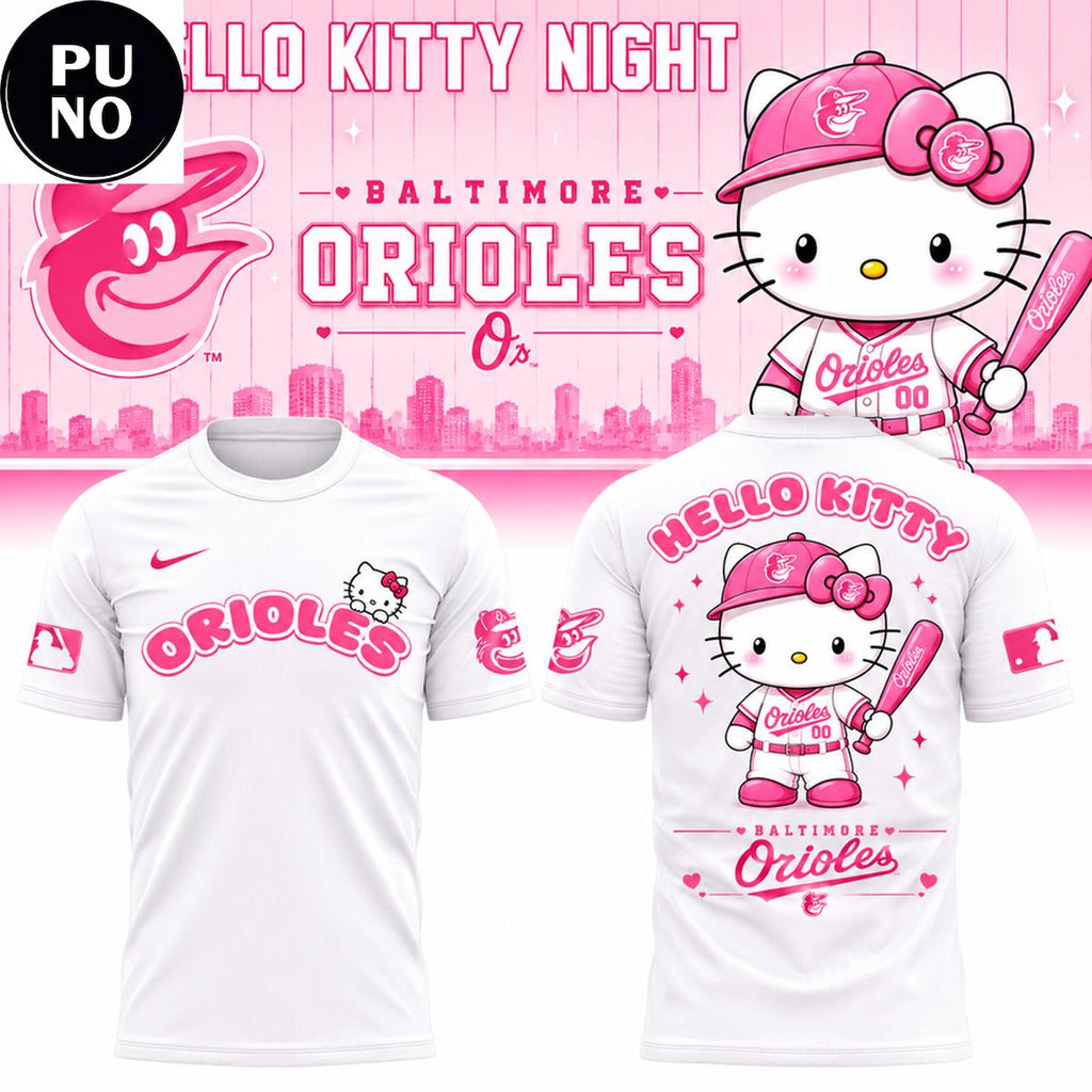 Baltimore Orioles 2026 Hello Kitty Night For Fans Shirt