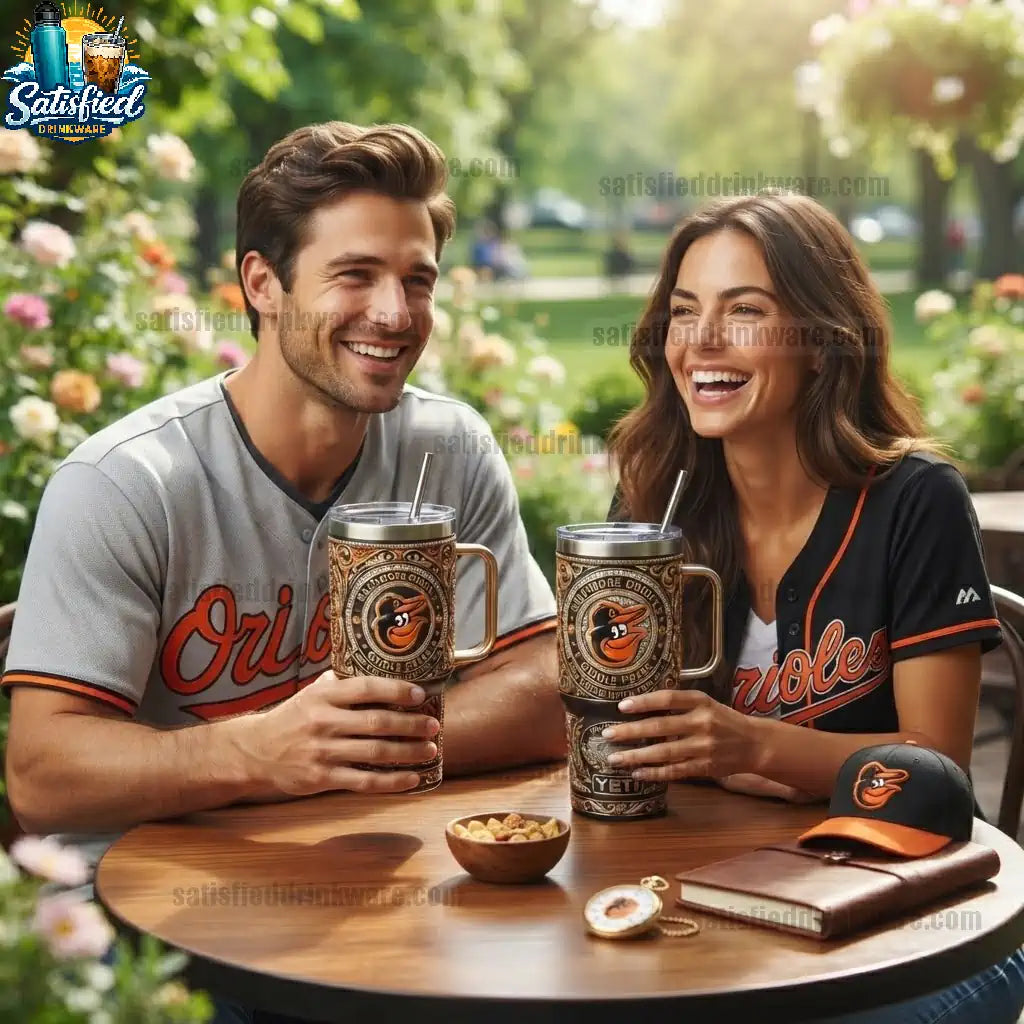 Baltimore Orioles 40oz Classic Baseball With Handle Tumbler