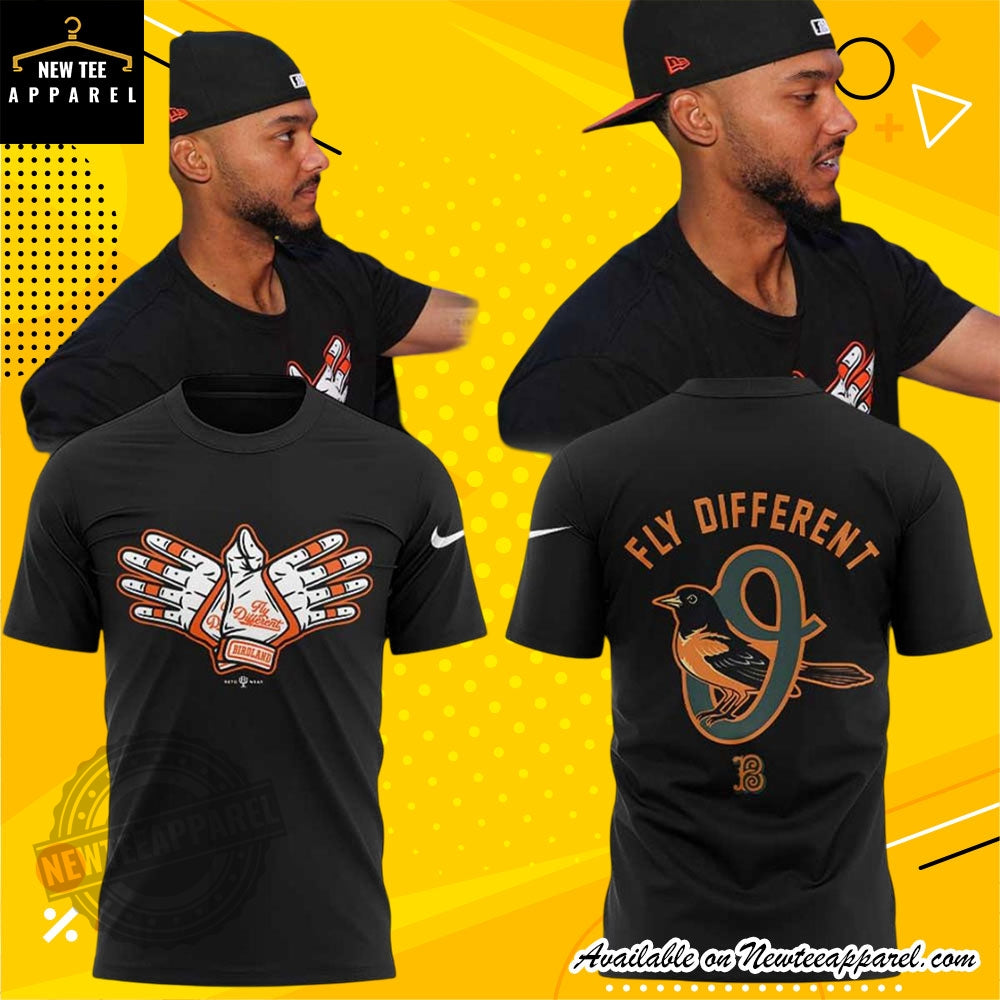 Baltimore Orioles Fly Different Black Shirt