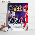 Baltimore Ravens 2024 NFL Season Kickoff Poster Canvas Art