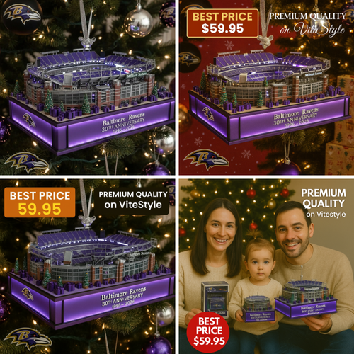 Baltimore Ravens 30th Anniversary Stadium Ornament